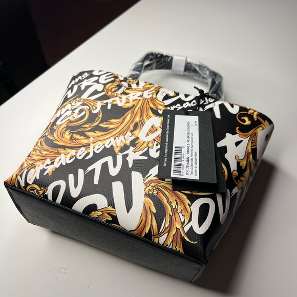 Brand new with tags Versace Jeans Couture
Black Mini Reversible Tote - Picture 6 of 6